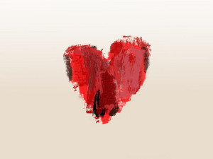 paintbrush heart