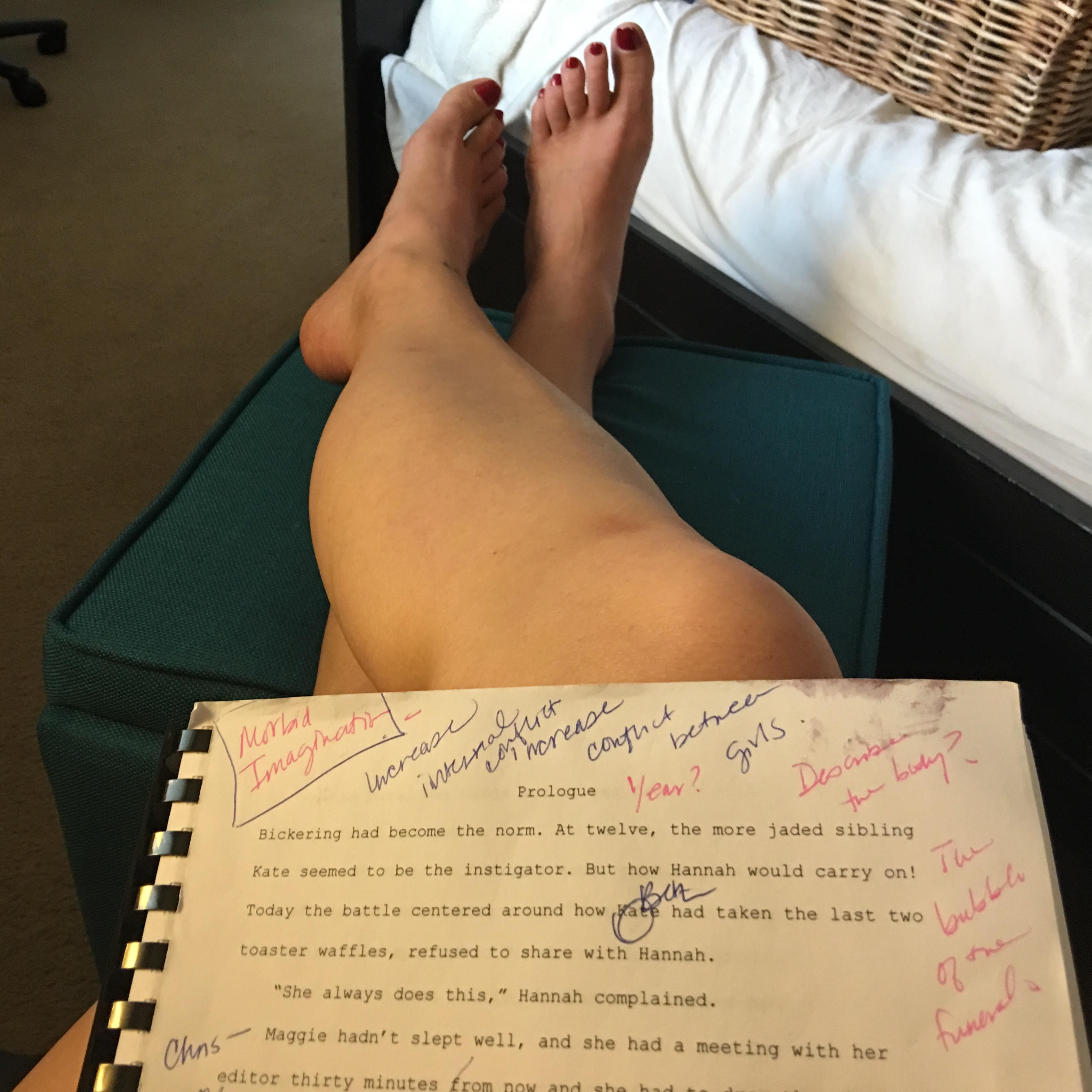 Yep. It’s a first draft, all right.